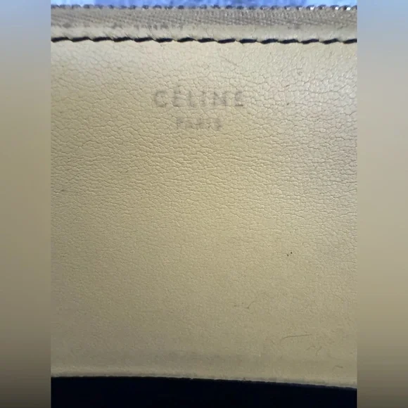 Rare Celine zip around wallet black and yellow - Picture 2 of 12